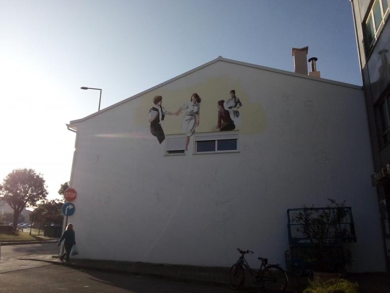 Primeira obra de arte urbana da Palha&ccedil;a