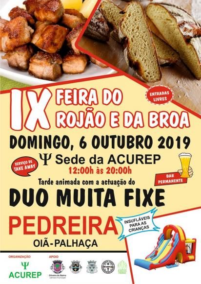 Domingo h&aacute; Feira do Roj&atilde;o e da Broa na ACUREP - Pedreira