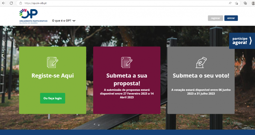 Orçamento Participativo de Oliveira do Bairro  - instrumento ao serviço da particiação cívida