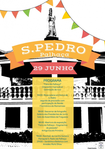 Programa da celebração do Dia de São Pedro na Palhaça