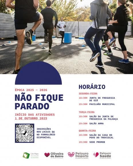 Não Fique Parado - programa de atividade física semanal às terças-feiras na Palhaça
