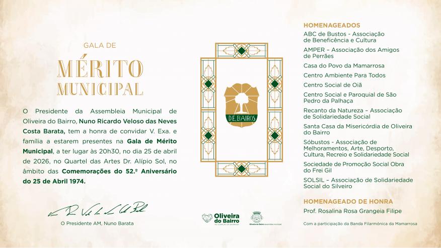 Gala de M&eacute;rito Municipal