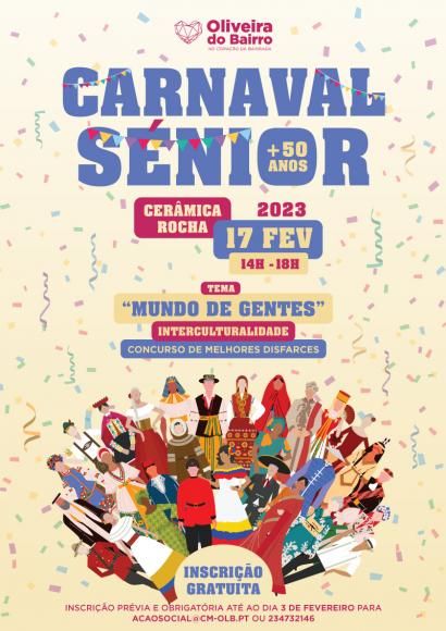 CARNAVAL S&Eacute;NIOR DIA 17 FEVEREIRO - PARTICIPA&Ccedil;&Atilde;O SUJEITA A INSCRI&Ccedil;&Atilde;O