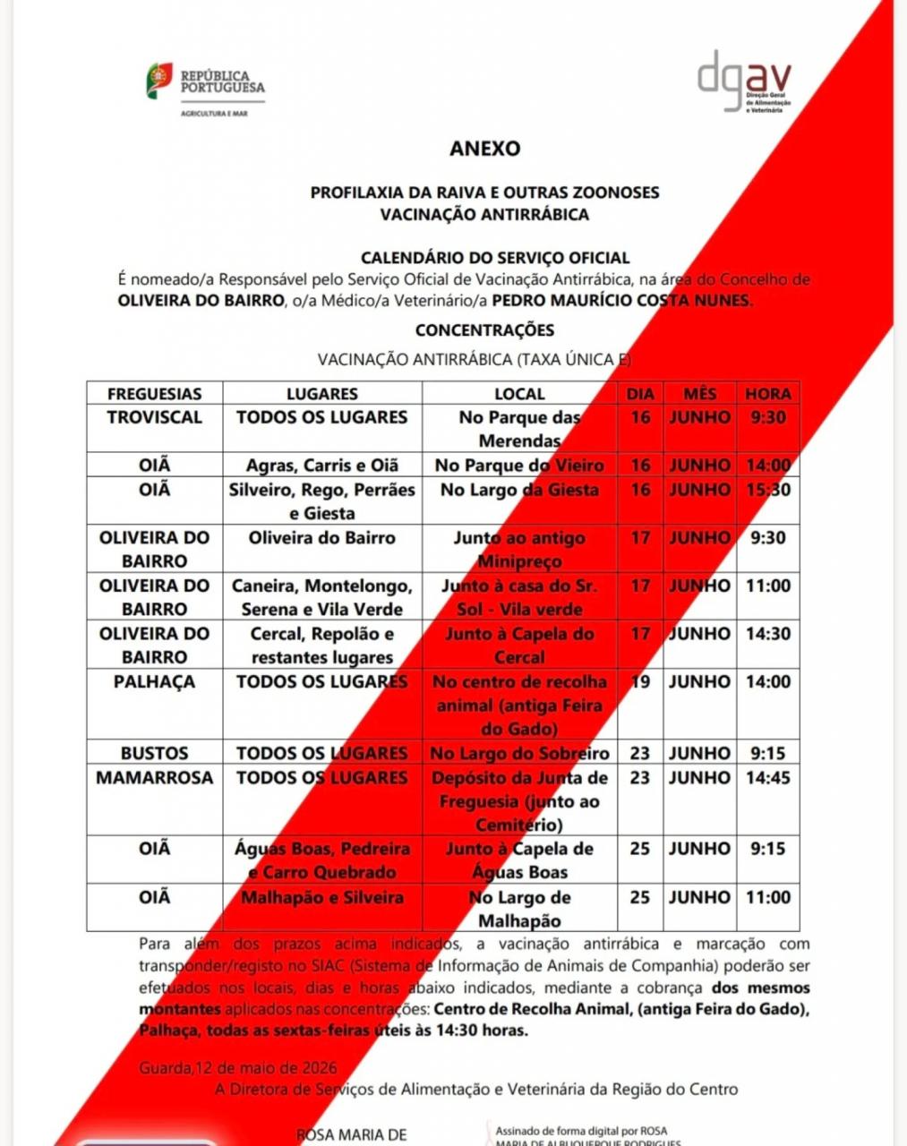 VACINA&Ccedil;&Atilde;O ANTIRR&Aacute;BICA